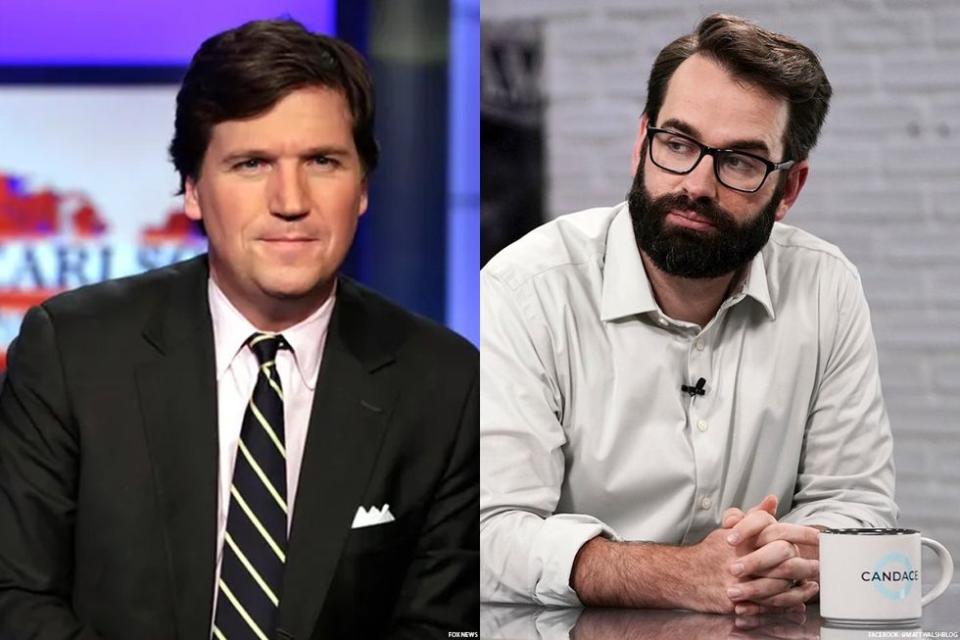 Tucker Carlson and Matt Walsh