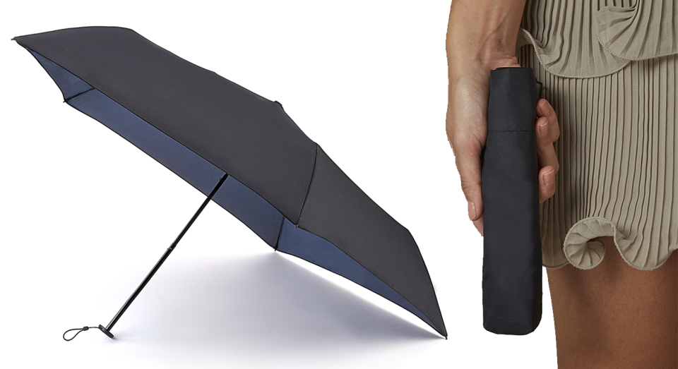 The new Aerolite umbrella weighs less than a smartphone [Photo: Fulton]