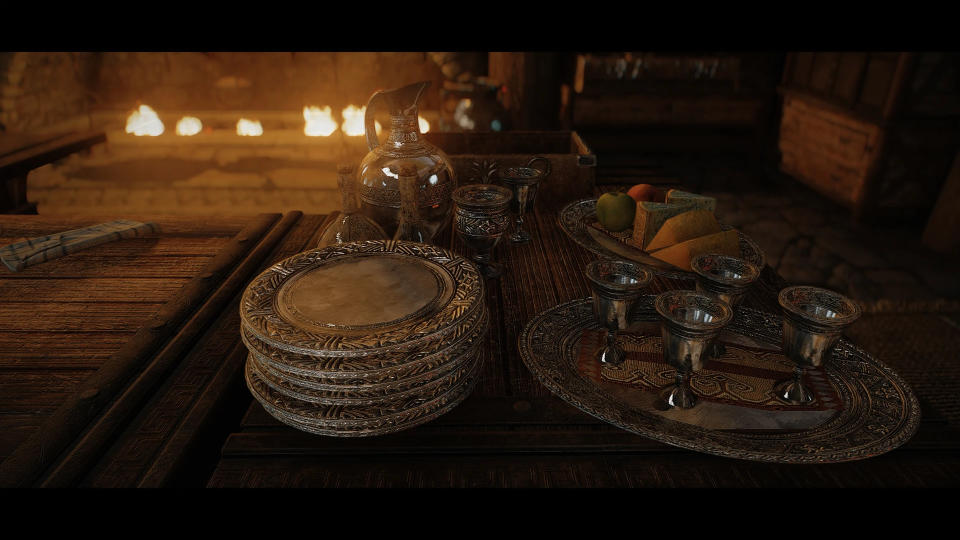 Fancy tableware from medieval fantasy times