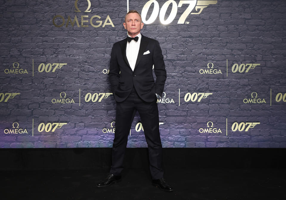 <p>Daniel Craig channels James Bond at a special event hosted by Omega to celebrate 60 years of the iconic franchise in London on Nov. 23. </p>