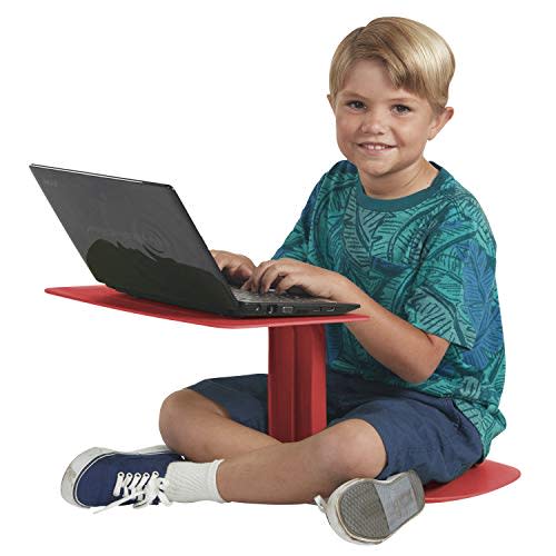 ECR4Kids The Surf Portable Lap Desk, Flexible Seating for Homeschool and Classrooms, One-Piece Writing Table for Kids, Teens and Adults, GREENGUARD [Gold] Certified, Red (Amazon / Amazon)