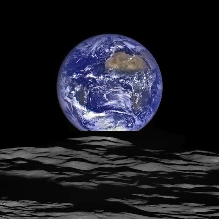 NASA's Lunar Reconnaissance Orbiter (LRO) recently captured a unique image of Earth from the spacecraft's vantage point in orbit around the moon.