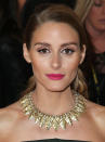 <p>Palermo's peony-pink lip was achieved with a few coats of Dior Rouge Dior Lipstick in Deauville.</p>