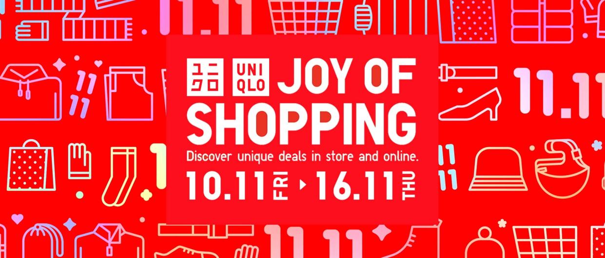Celebrate the Joy of Shopping with Uniqlo Singapore. (Photo: Uniqlo SG)