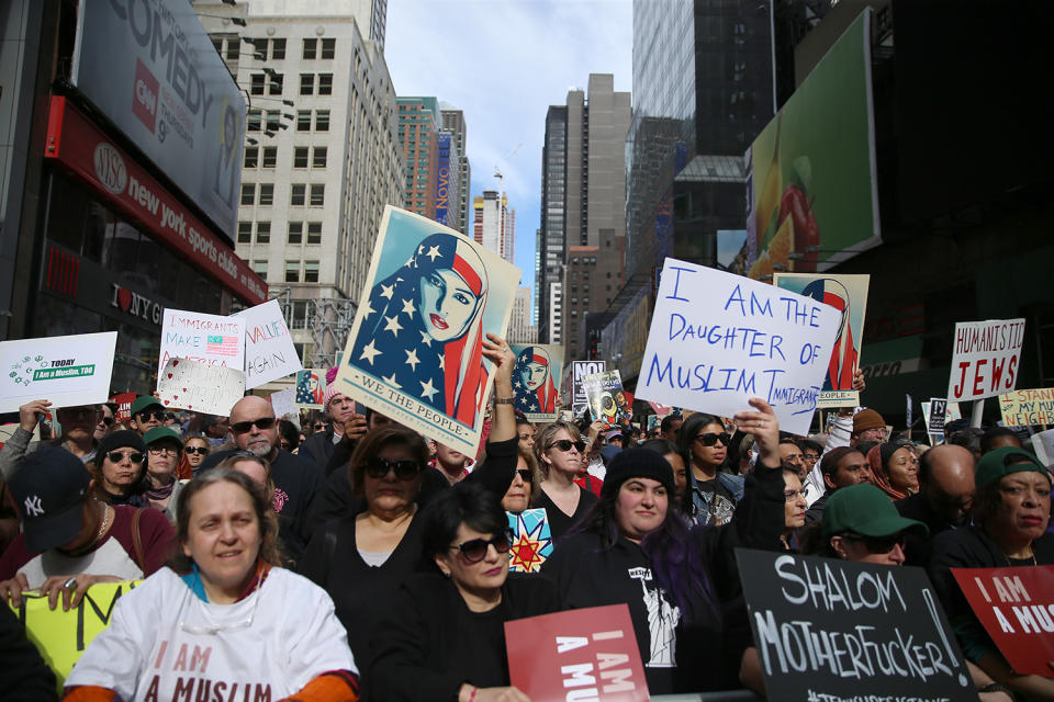 ‘I am a Muslim too’ rally in Times Square