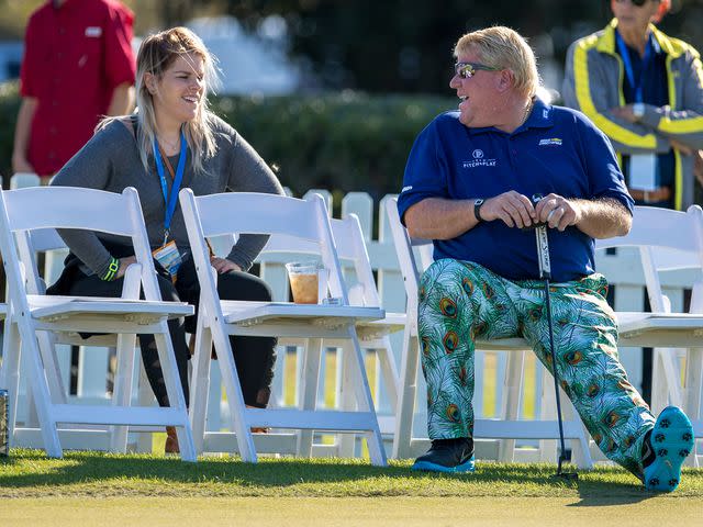 Manuela Davies/Getty Shynah Daly and John Daly in 2017