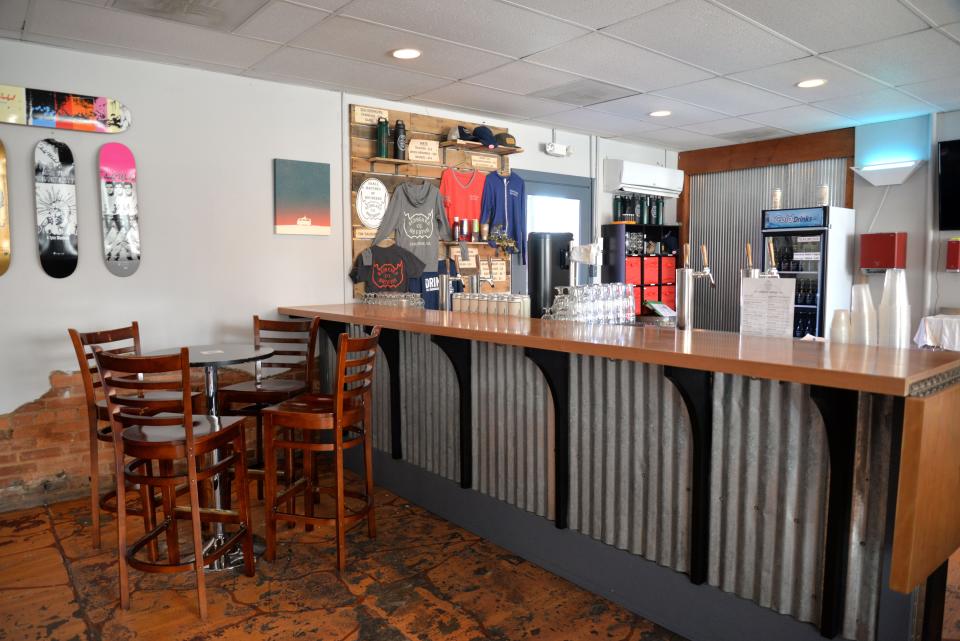 Updated bar and taproom at Redbeard Brewing Company in Staunton.