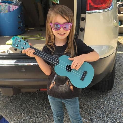 Taylor snapped during a recent supermarket trip with her daughter Sophie. Photo: Facebook