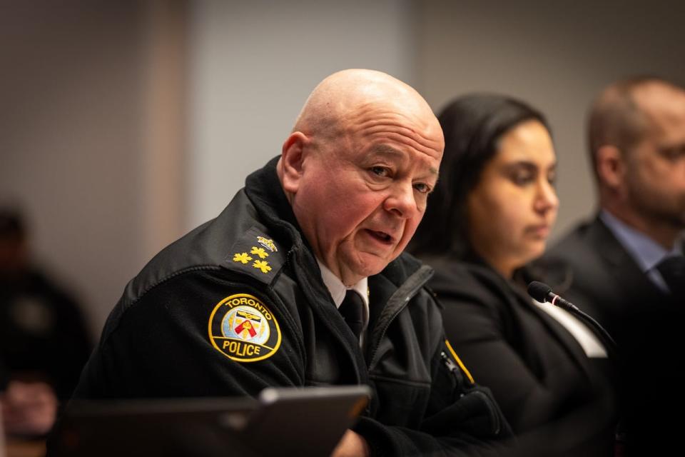 Toronto Police Chief Myron Demkiw said the force arrested and charged a 41-year-old Toronto man for allegedly waving a terrorist flag at a demonstration over the weekend.