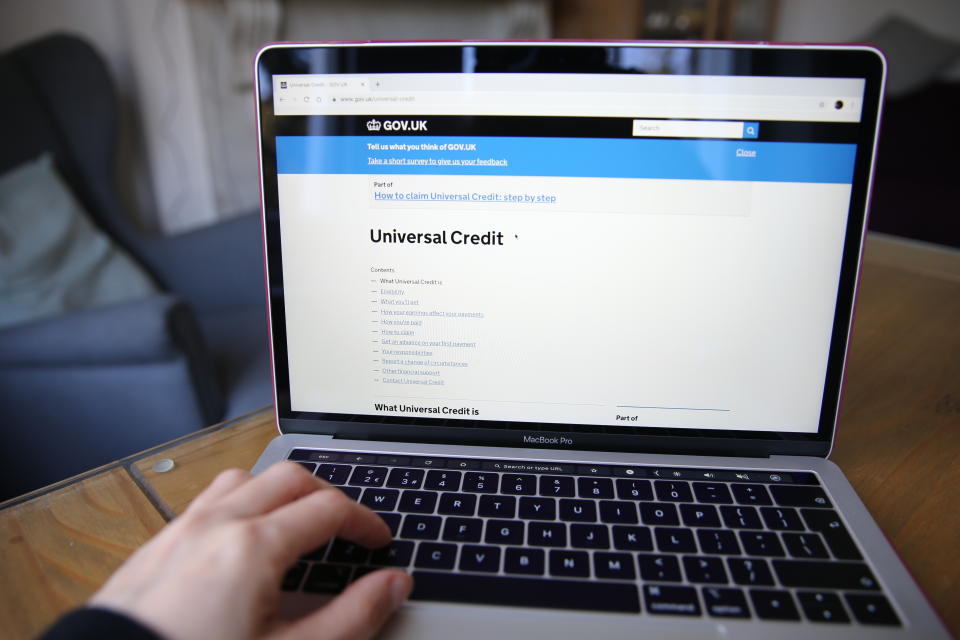 People in universal credit have been getting a £20-a-week temporary rise in the benefit since March last year. Photo: PA