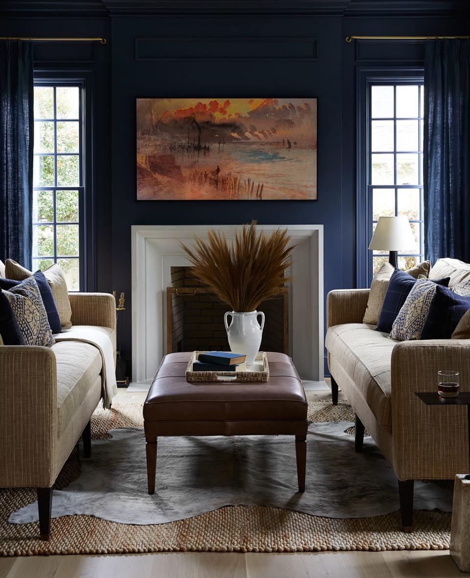 living room paint colors, navy