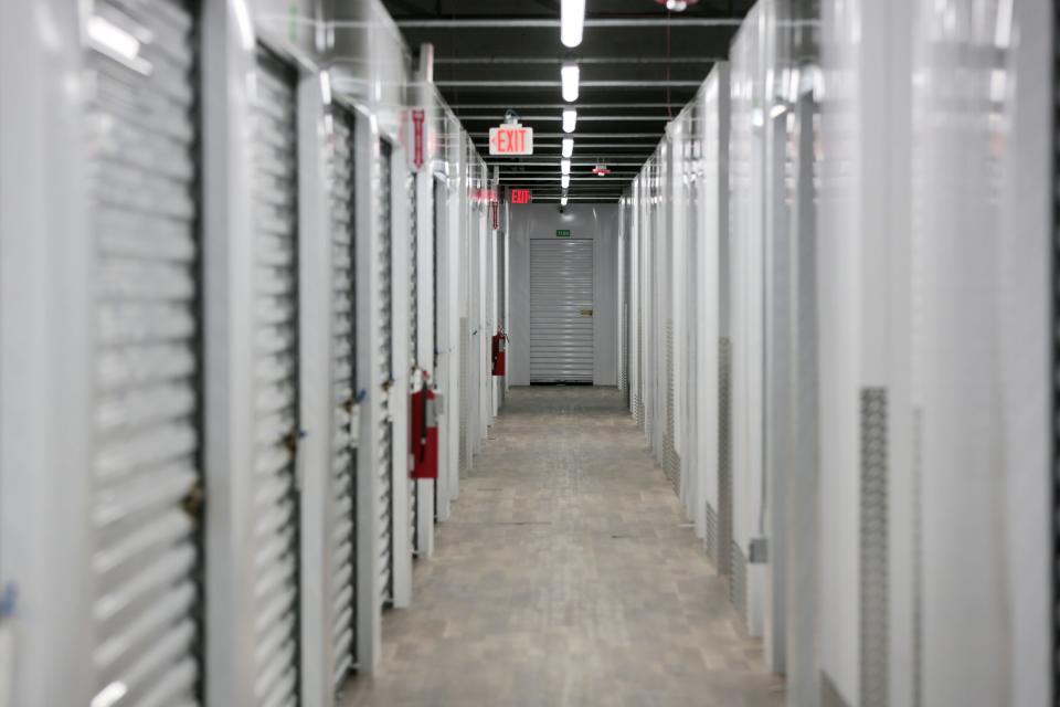 Inner halls of the newly opened True Storage at 969 Shawmut Avenue in New Bedford.