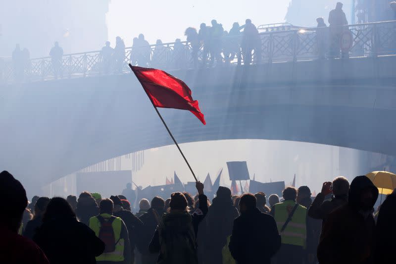 Second nationwide strike in France against pensions reform plans