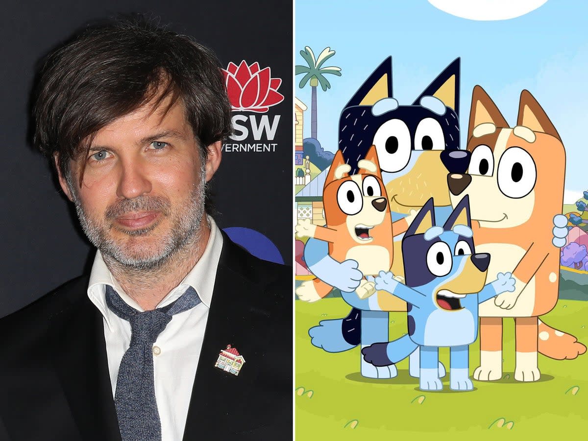 El creador de ‘Bluey’, Joe Brumm, basó el fenómeno de los dibujos animados en su propia experiencia como padre y la cultura australiana, pero espera volver a la animación para adultos (Getty/ABC)