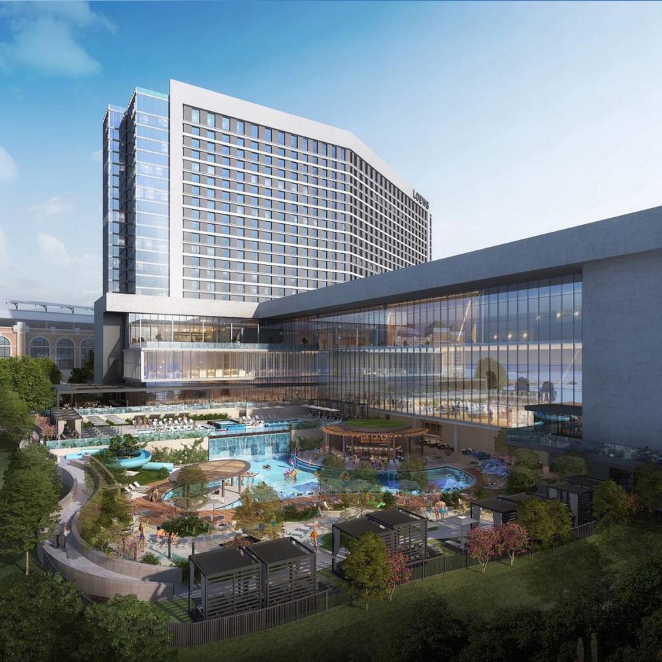 Loews Arlington Hotel and Arlington Convention Center rendering.