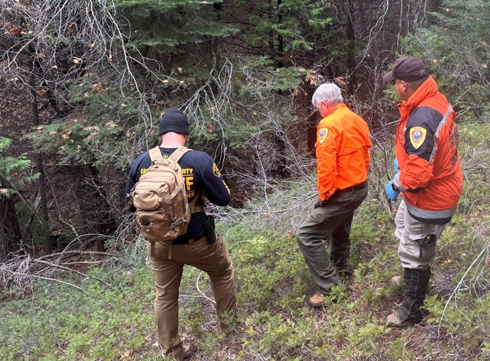 Several law enforcement departments searched for the missing hiker (Calaveras County Sheriff’s Office)