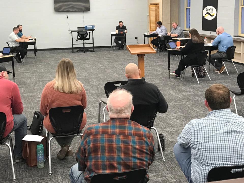 ROWVA School Board meetings continue to draw residents after a book controversy came to a head at the January board meeting. Three board members resignations in February and March. This meeting was March 21 in Oneida before new board member Amber Fleming was seated.