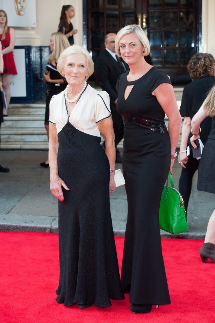 Mary Berry with her daughter Annabel (WENN)