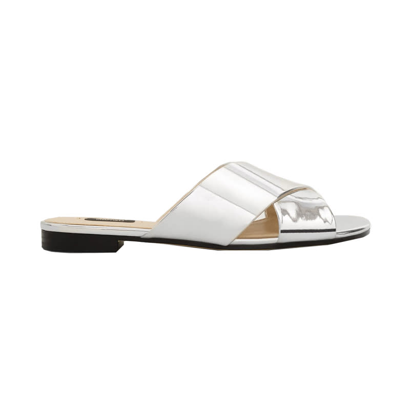 <a rel="nofollow noopener" href="http://www.anrdoezrs.net/links/3550561/type/dlg/http://shop.mango.com/US/p0/women/accessories/shoes/flat-sandals/metallic-strap-sandals?id=83025575_PL&n=1&s=accesorios.zapatos" target="_blank" data-ylk="slk:Metallic Strap Sandals, Mango, $40You appreciate clean, simple silhouettes that you can easily slip on with an array of looks. Choose a metallic crossover slide that is neither complicated nor boring.;elm:context_link;itc:0;sec:content-canvas" class="link ">Metallic Strap Sandals, Mango, $40<p>You appreciate clean, simple silhouettes that you can easily slip on with an array of looks. Choose a metallic crossover slide that is neither complicated nor boring.</p> </a><p> <strong>Related Articles</strong> <ul> <li><a rel="nofollow noopener" href="http://thezoereport.com/fashion/style-tips/box-of-style-ways-to-wear-cape-trend/?utm_source=yahoo&utm_medium=syndication" target="_blank" data-ylk="slk:The Key Styling Piece Your Wardrobe Needs;elm:context_link;itc:0;sec:content-canvas" class="link ">The Key Styling Piece Your Wardrobe Needs</a></li><li><a rel="nofollow noopener" href="http://thezoereport.com/beauty/skincare/new-beauty-invention-will-make-skin-baby-soft/?utm_source=yahoo&utm_medium=syndication" target="_blank" data-ylk="slk:This New Beauty Invention Will Make Your Skin Feel Baby Soft;elm:context_link;itc:0;sec:content-canvas" class="link ">This New Beauty Invention Will Make Your Skin Feel Baby Soft</a></li><li><a rel="nofollow noopener" href="http://thezoereport.com/entertainment/red-carpet/sarah-jessica-parker-twins-red-carpet/?utm_source=yahoo&utm_medium=syndication" target="_blank" data-ylk="slk:Sarah Jessica Parker's Twins Are Already Crushing The Fashion Game;elm:context_link;itc:0;sec:content-canvas" class="link ">Sarah Jessica Parker's Twins Are Already Crushing The Fashion Game</a></li> </ul> </p>