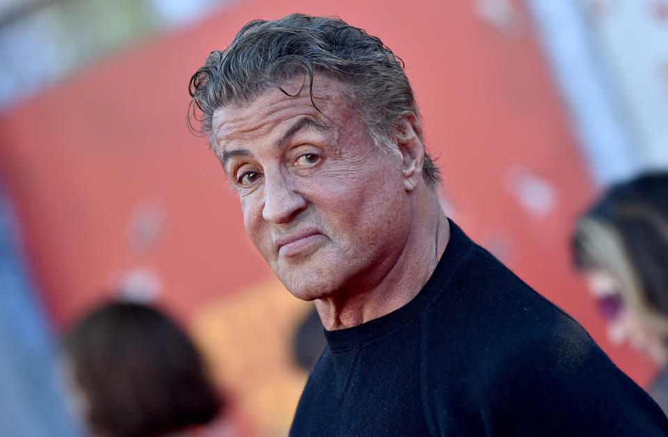 Sylvester Stallone attends Warner Bros. Premiere of "The Suicide Squad"