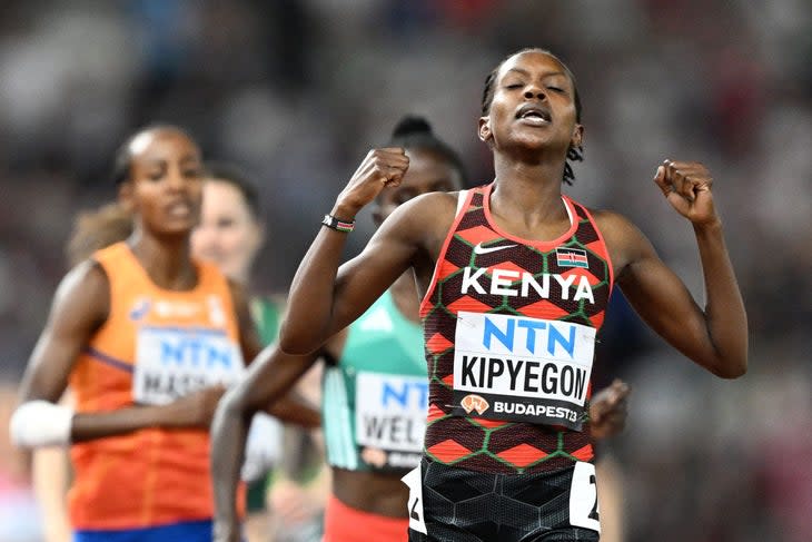 Kenya's Faith Kipyegon 1500m final Budapest