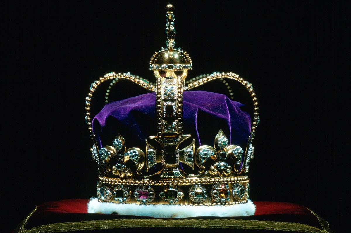 The crown has been moved ahead of the King’s coronation next year (Tim Graham Photo Library via Get)