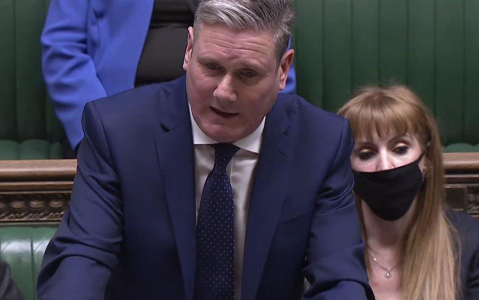 Sir Keir Starmer signalled Labour's support for the Government in its response to the situation in Ukraine - Sky News