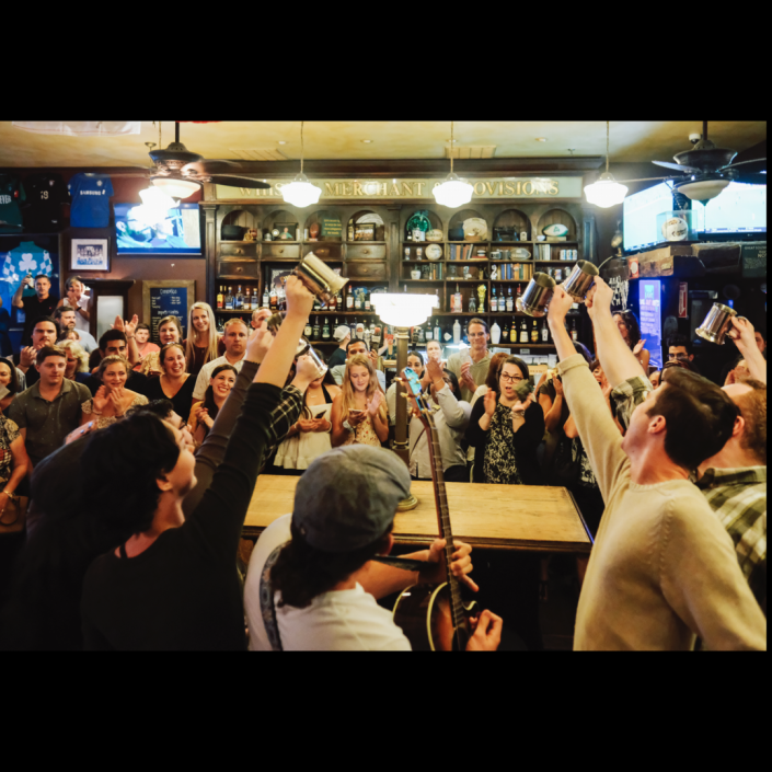 Wanderlust’s &nbsp;inaugural season in 2019 launched with Musicals on the Move, a compilation of six different excerpts from musicals like Sweeny Todd, Waitress, and Tommy, all set&nbsp;in Tallahassee businesses, like Finnegan's Wake, shown here.