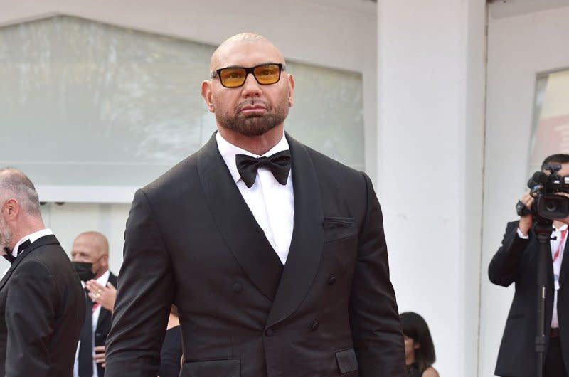 Dave Bautista stars in "Afterburn." File Photo by Rocco Spaziani/UPI