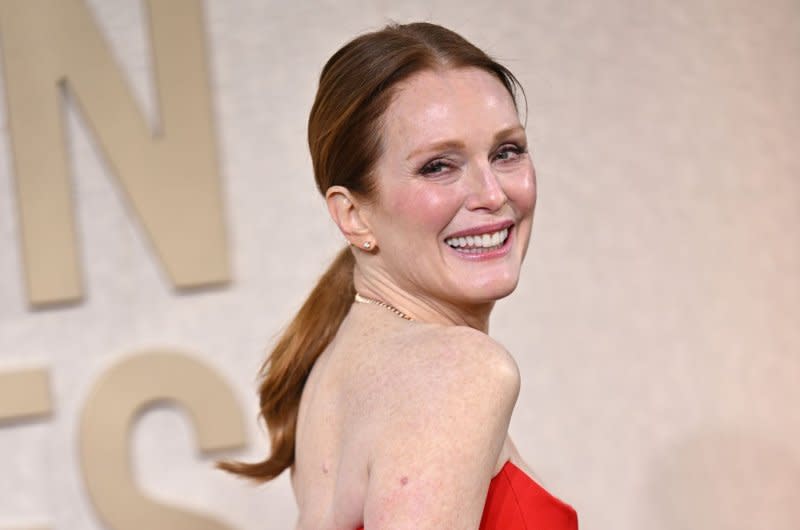 Julianne Moore attends the Golden Globe Awards in January. File Photo by Chris Chew/UPI