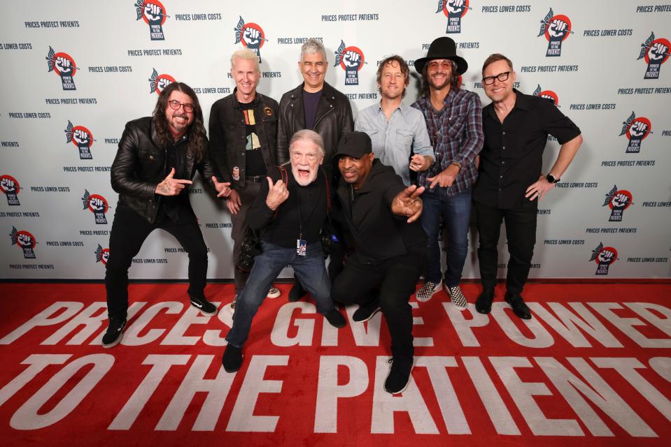 The Foo Fighters, photographer Henry Diltz and Chuck D attend the Power To The Patients Event March 5, 2024 at The Anthem in Washington. D.C.