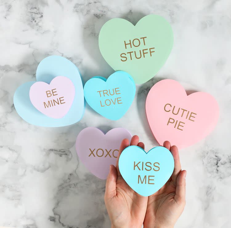 3d conversation heart valentines diy valentines day cards