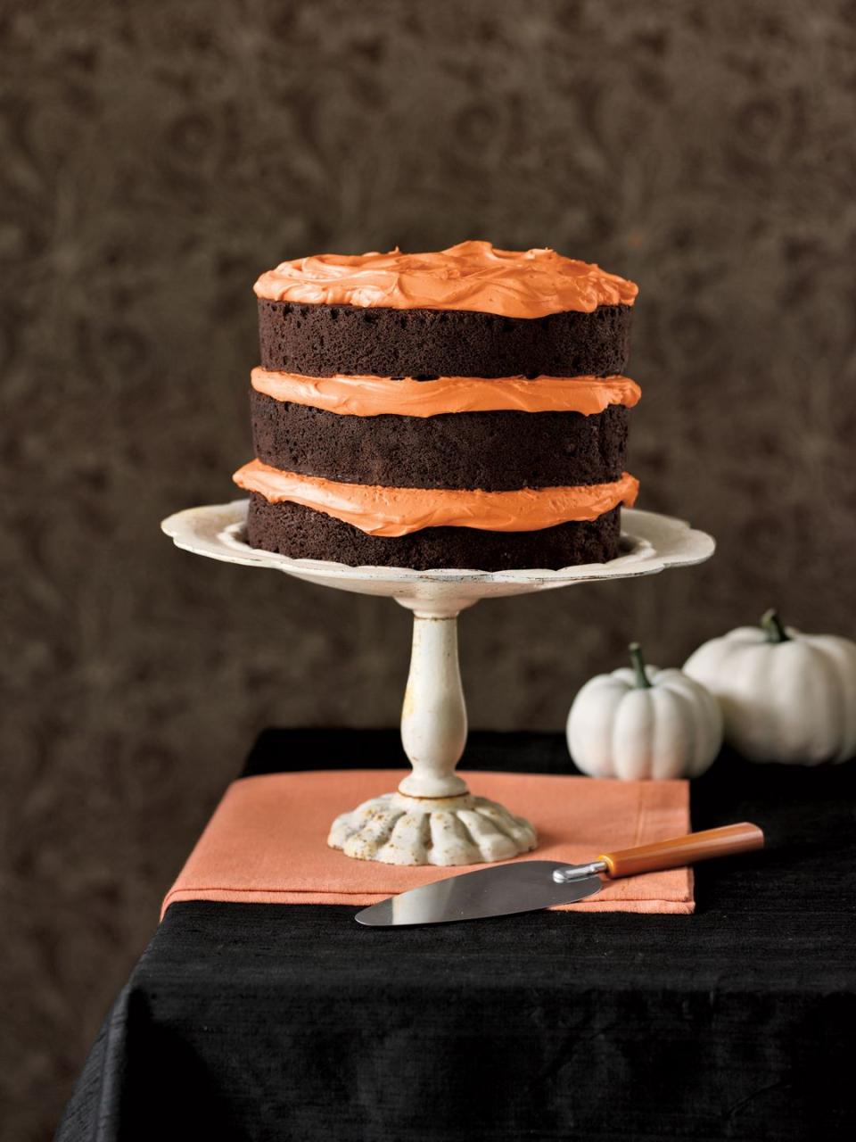 Chocolate Pumpkin Cake and Cupcakes