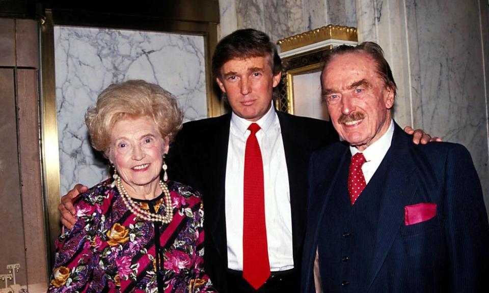 Donald Trump with his parents, Mary and Fred.