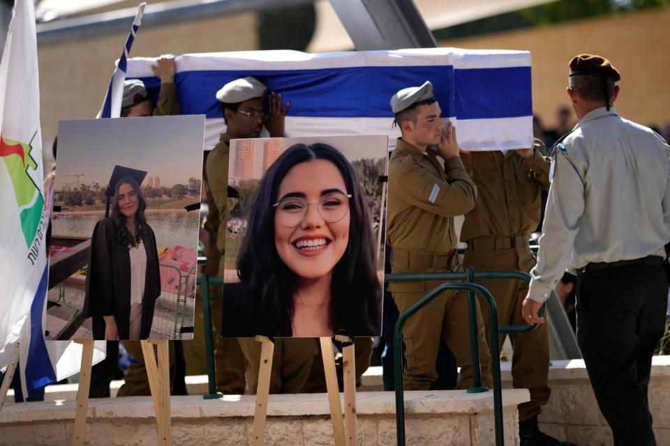 The funeral for Corporal Noa Marciano (Getty Images)