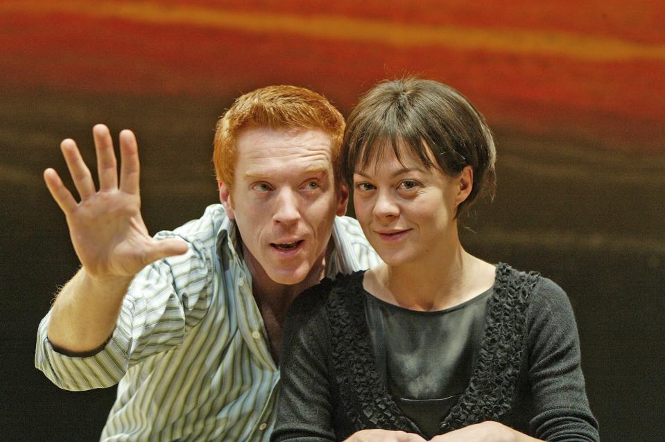 With Damian Lewis in Five Gold Rings at the Almeida Theatre, 2003 - Alastair Muir