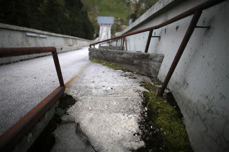 A view of the disused ski jump from the Sarajevo 1984 Winter Olympics on Mount Igman, near Saravejo September 19, 2013. REUTERS/Dado Ruvic