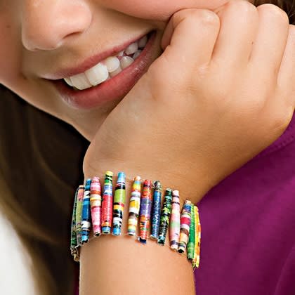 Magazine Bead Bracelet