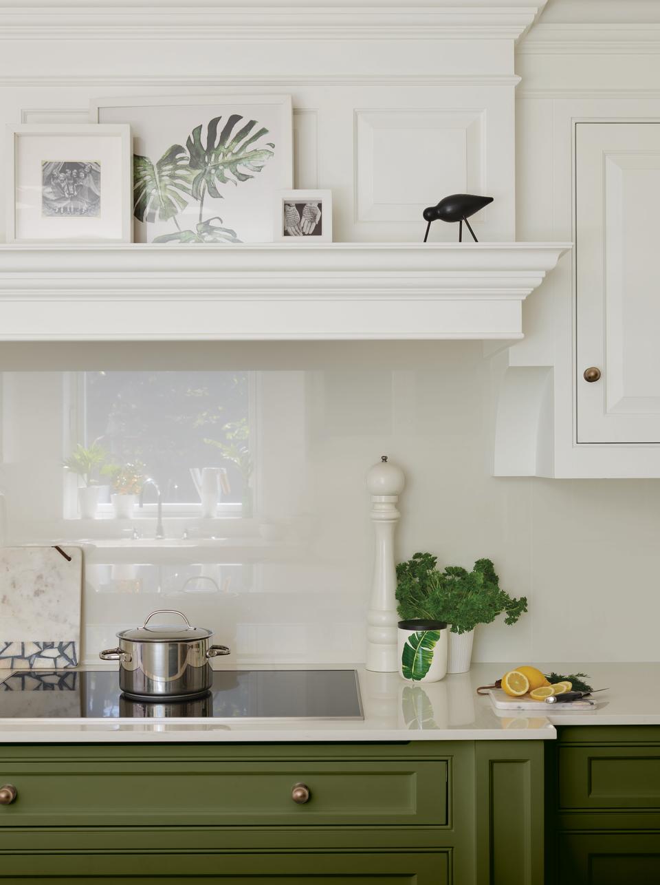 Work white into a two-tone kitchen