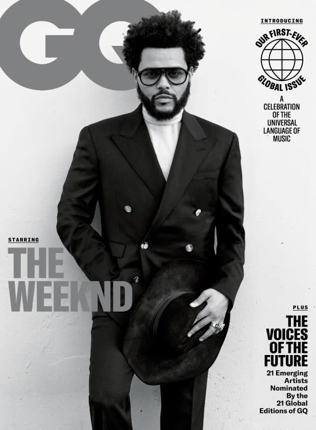 The Weeknd on the September 2021 cover of "GQ." <p>Photo: Daniel Jackson for "GQ"</p>