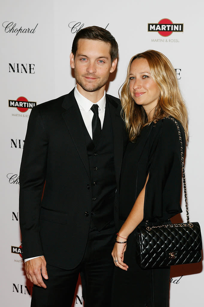 Nine NY Screening 2009 Tobey Maguire Jennifer Meyer