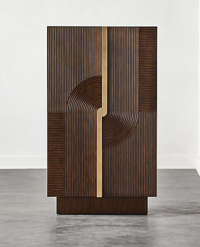 Detour Brown Wine Cabinet