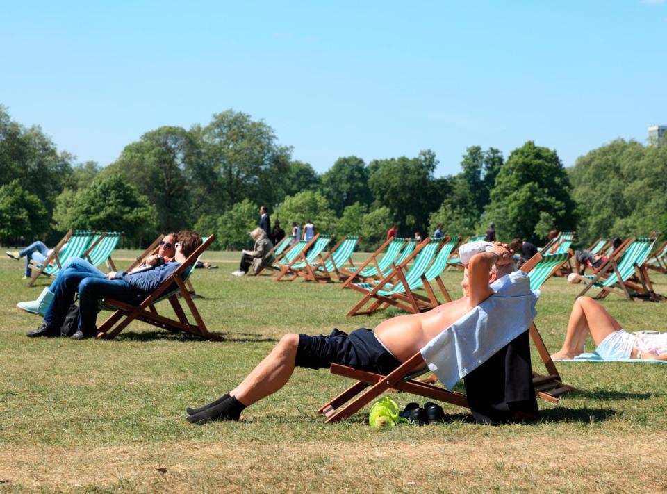 Britons can finally expect a stretch of sunny warm weather next week, with the Met Office forecasting above average temperatures and “very warm” days (Getty Images)