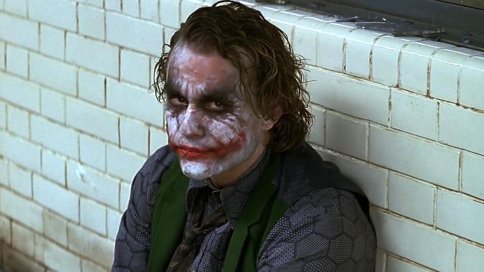 Heath Ledger won an Oscar for his portrayal of The Joker in 'The Dark Knight'. (Credit: Warner Bros)