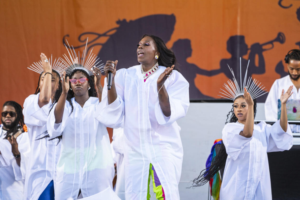 Big Freedia performs at the 2023 New Orleans Jazz & Heritage Festival (Photo by Erika Goldring/Getty Images)