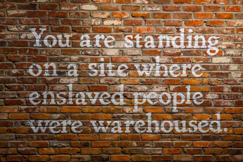 The museum is built on the site of a former slave depot (Legacy Museum)