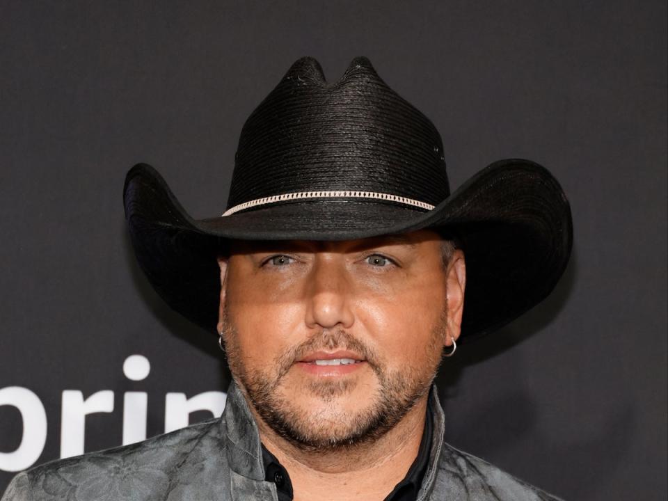 Jason Aldean attends the 58th Academy Of Country Music Awards at The Ford Center at The Star on May 11, 2023 in Frisco, Texas. (Getty Images)