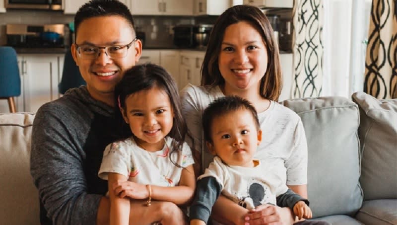 Raiden Pham with his parents and sister (Courtesy: Raiden Science Foundation)