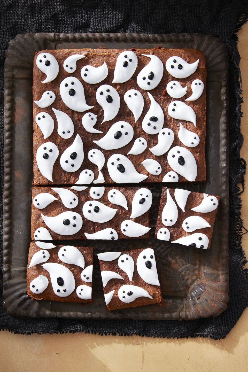 Marshmallow Ghost Brownies