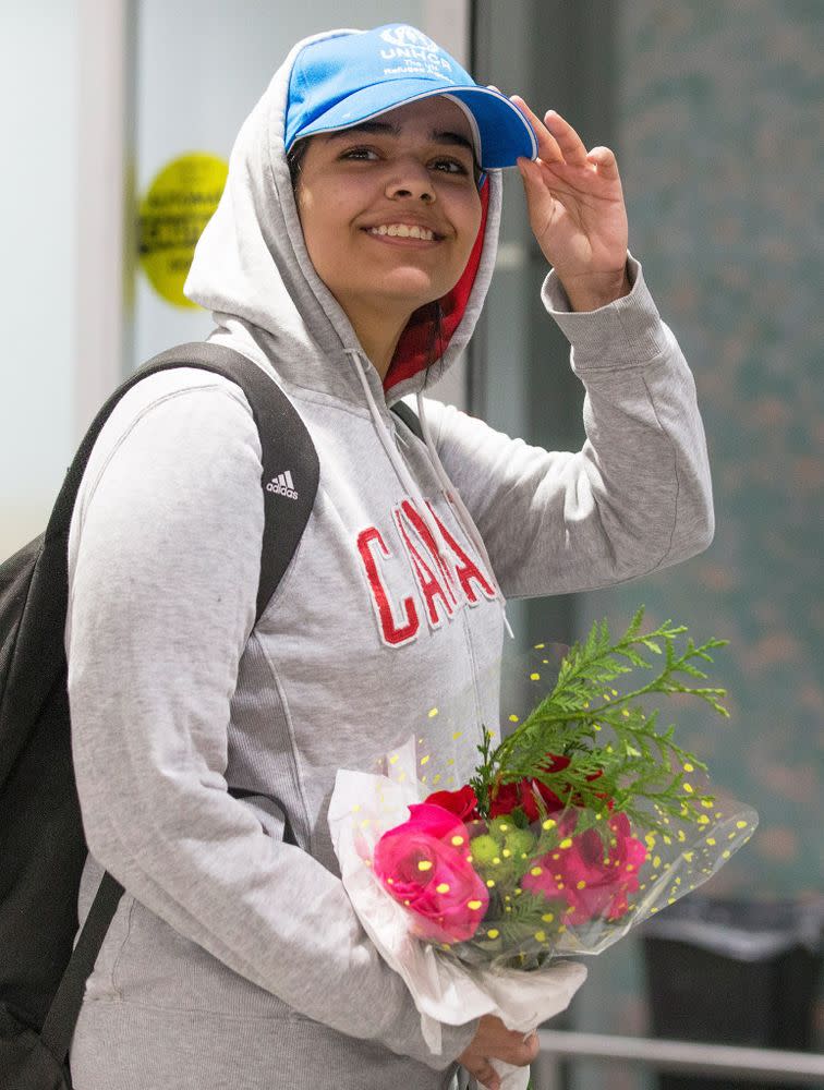 Rahaf Mohammed al-Qunun in Canada